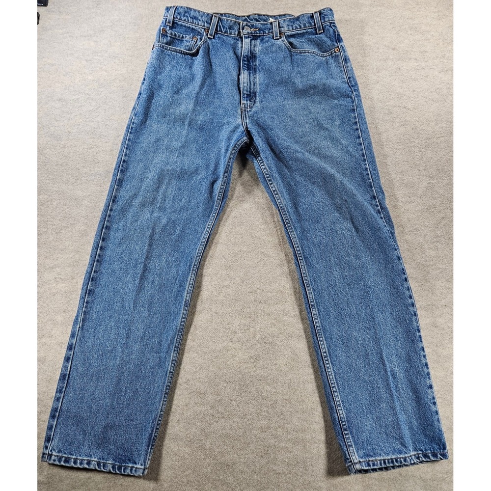 Levis 505 Jeans Mens 38x30 Medium Wash Regular Fit Straight Leg 100% Cotton